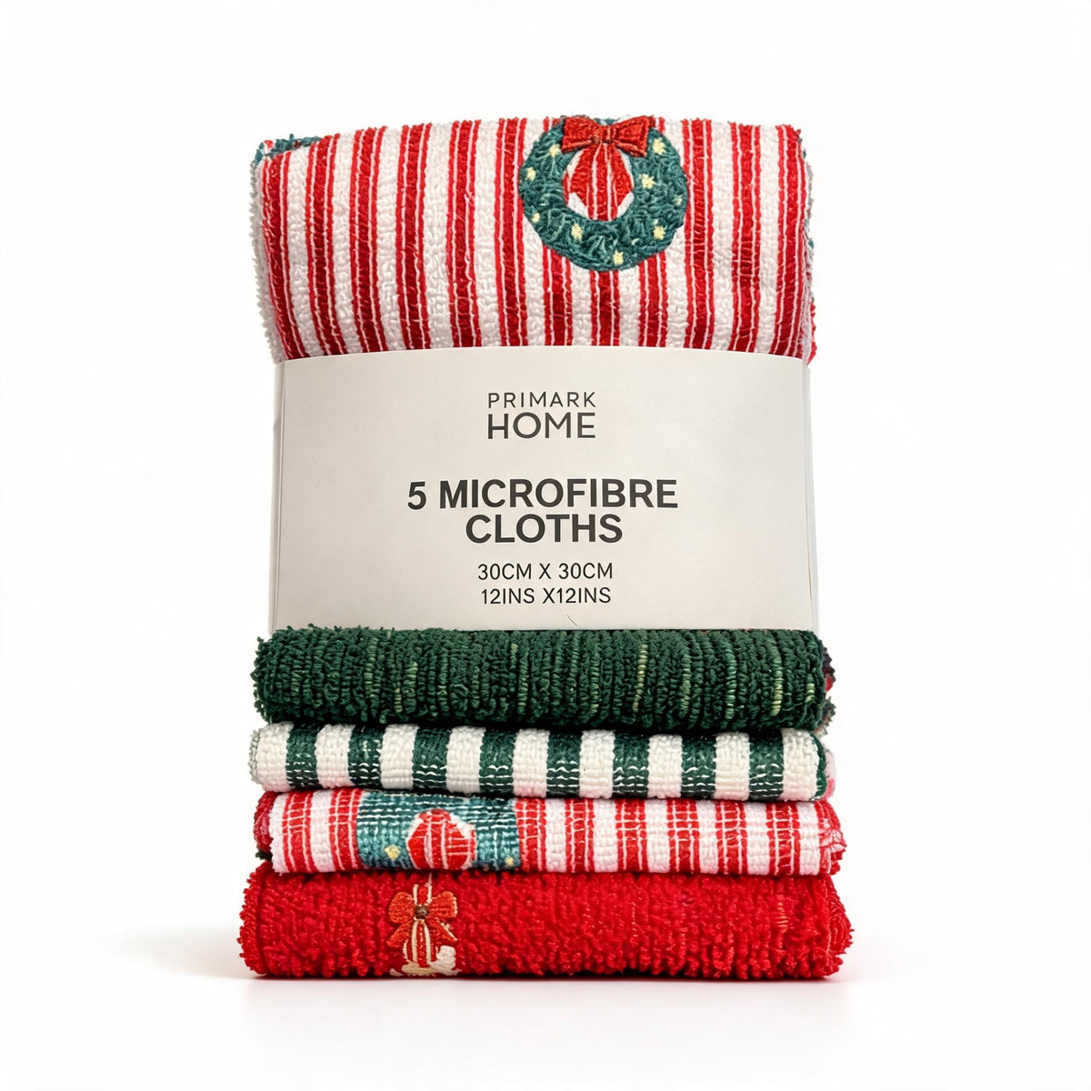 Christmas Microfiber Towels Pack of 5
