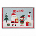 Christmas Santa and Elf Door Matt
