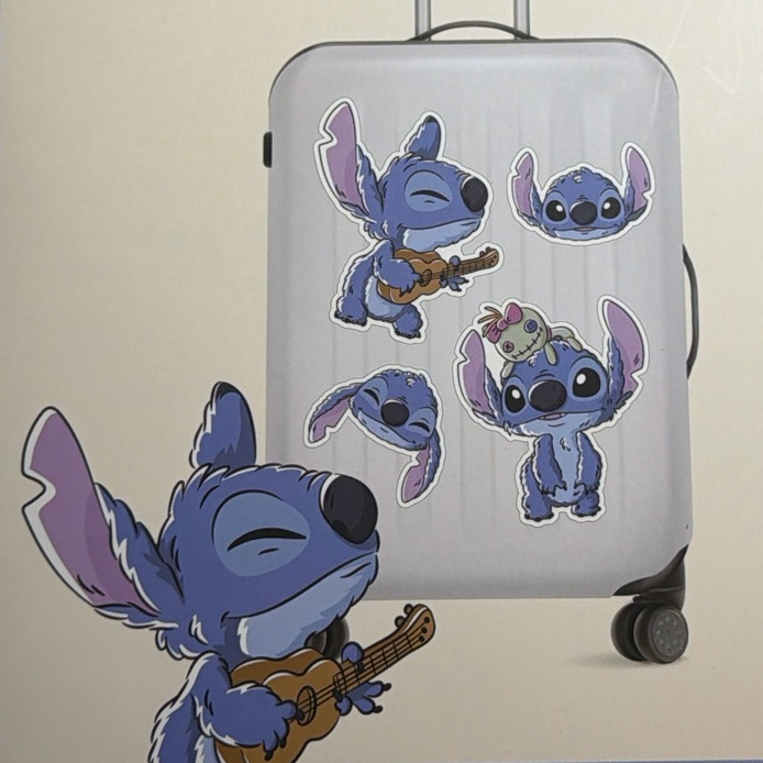 Lilo and Stitch 4 pack Luggage Stickers