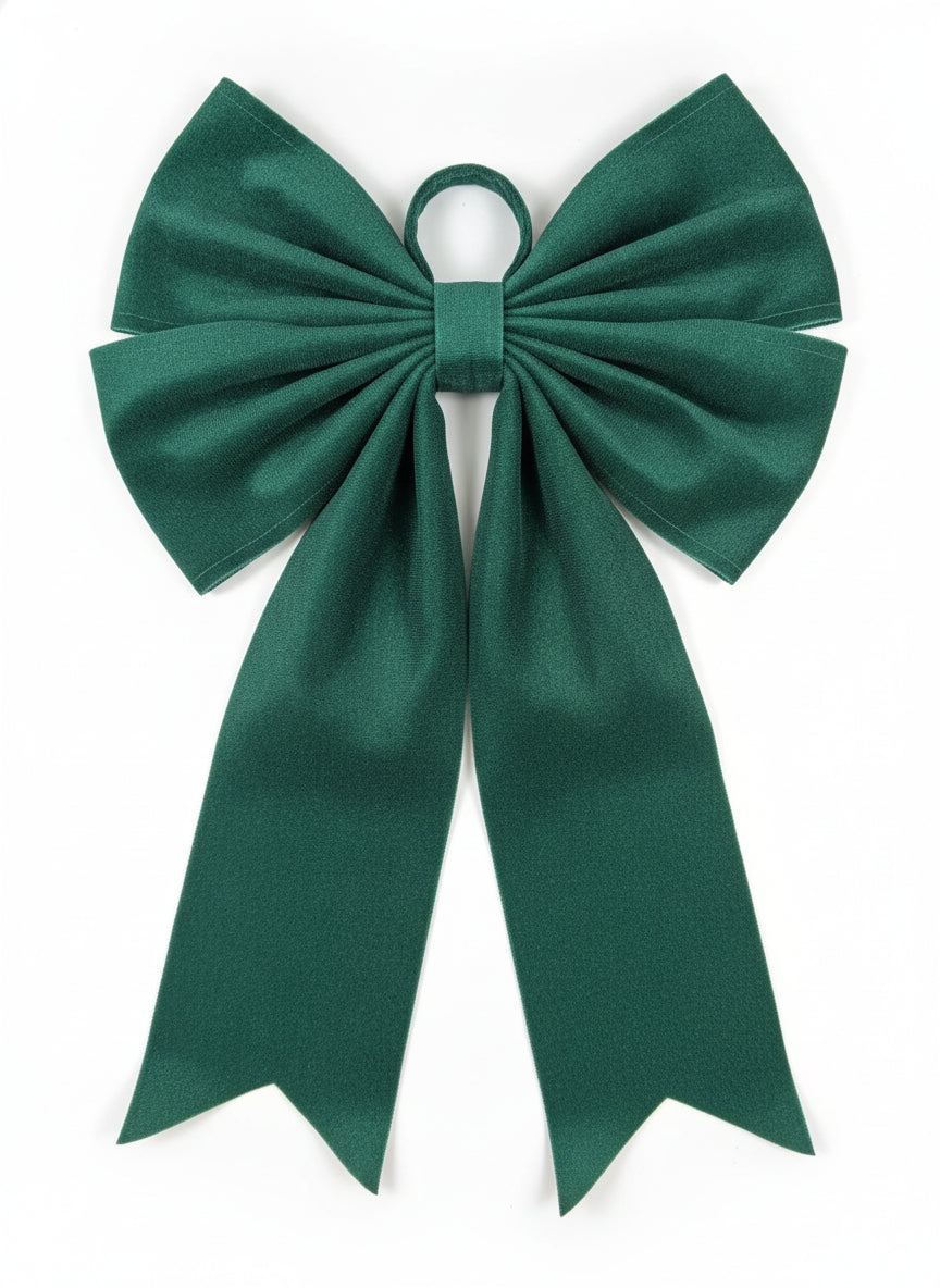 Christmas Long Tail Bow - Green