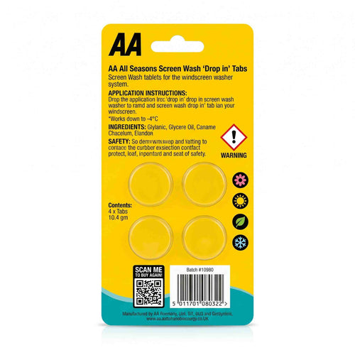 AA All Season Screen Wash Tablets – Ultimate Clarity for Your Windshield - N-TASH