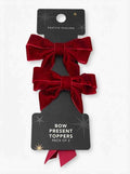 Bow Present Toppers - Pack of 2 - Red - N-TASH