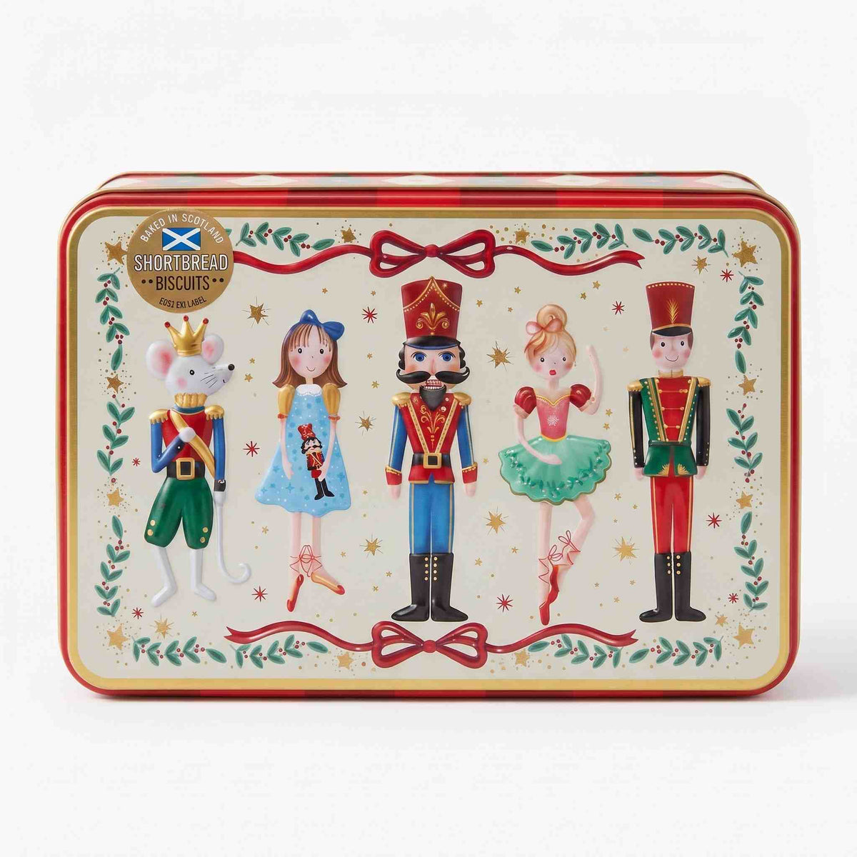 Christmas Shortbread Biscuits in Nutcracker Tin - N-TASH