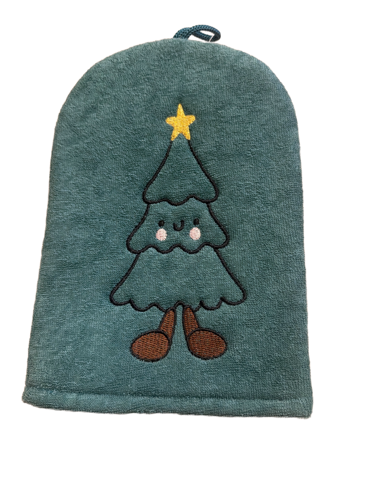 Cozy Up Your Bath Time with the Bathing Wash Mitt Christmas Tree - N-TASH