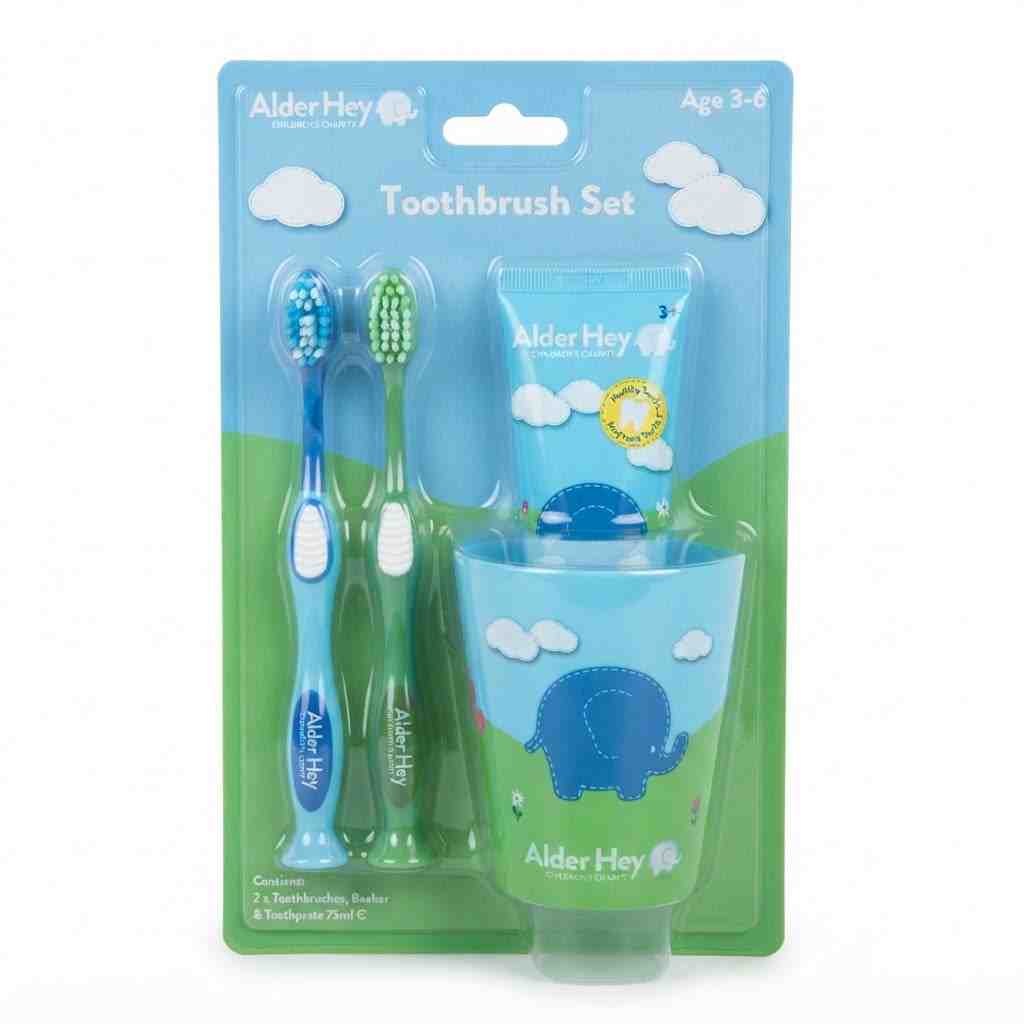 Empower Your Child's Dental Hygiene with the Alder Hey Toothbrush Set - N-TASH