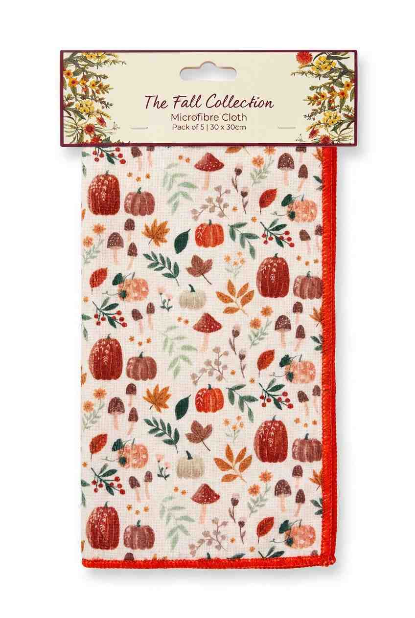 Fall Microfiber Cleaning Cloths - Stylish Pack of 5 for Effortless Home Care