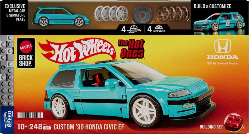 Hot Wheels Brick Shop Speed Custom 90 Honda Civic EF - image 1 of 4 - N-TASH