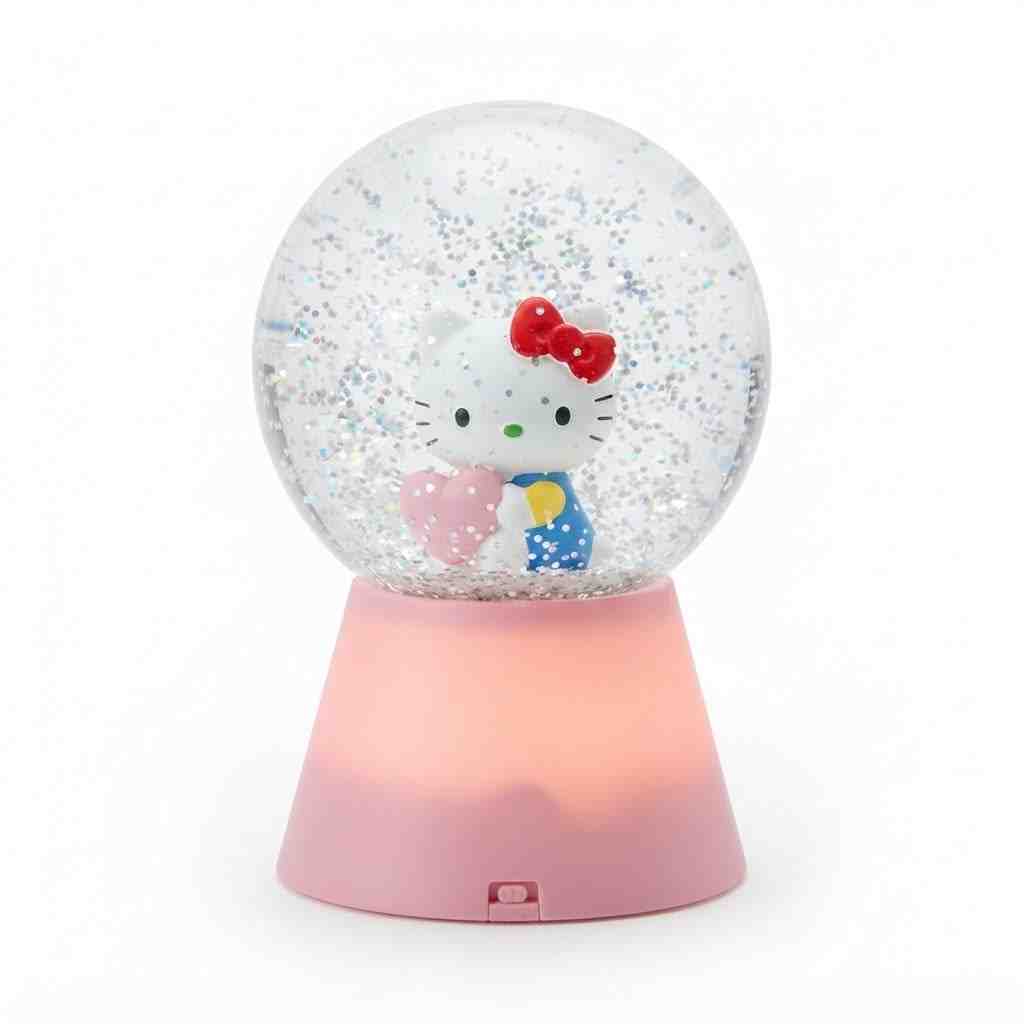Illuminate Your Space with the Adorable Hello Kitty LED Glitter Ball - N-TASH