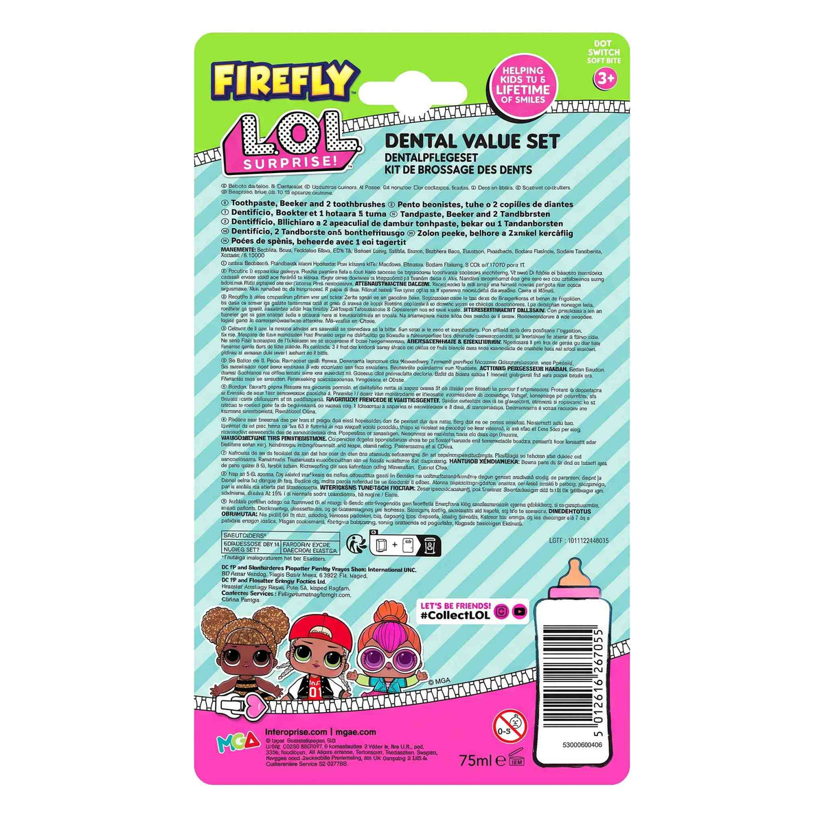 LOL Firefly Dental Set: Make Brushing Fun with Sparkling Smiles - N-TASH