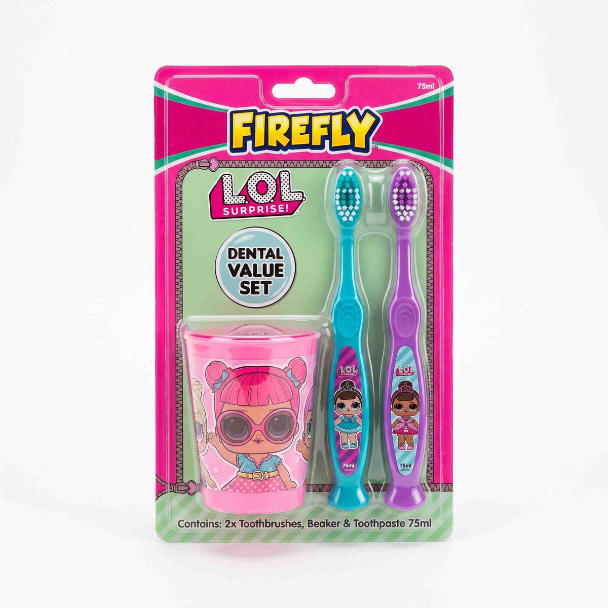 LOL Firefly Dental Set: Make Brushing Fun with Sparkling Smiles - N-TASH