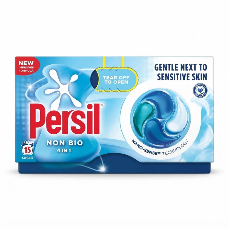 Persil Non Bio 4 in 1 Washing Capsules 15 Wash - N-TASH