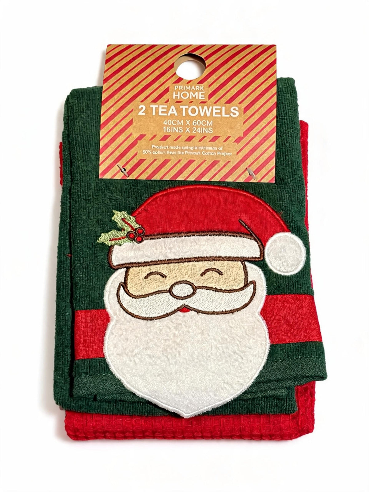 Primark Christmas Santa Tea Towels Twin Pack - N-TASH