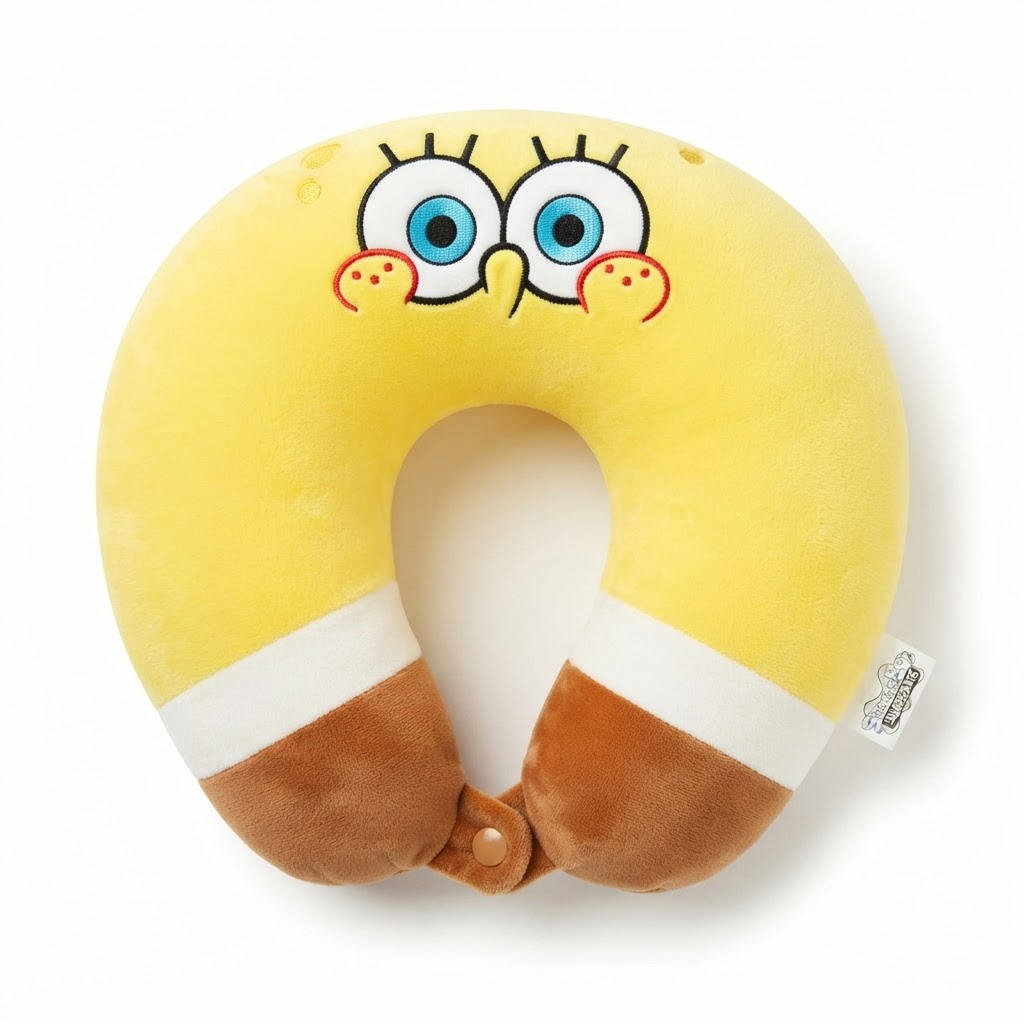SpongeBob SquarePants Travel Neck Pillow Cushion - N-TASH