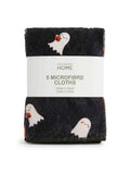 Spooktacular Halloween Microfiber Cloth Pack of 5 - Perfect for Fall Clean-Up and Festive Decor