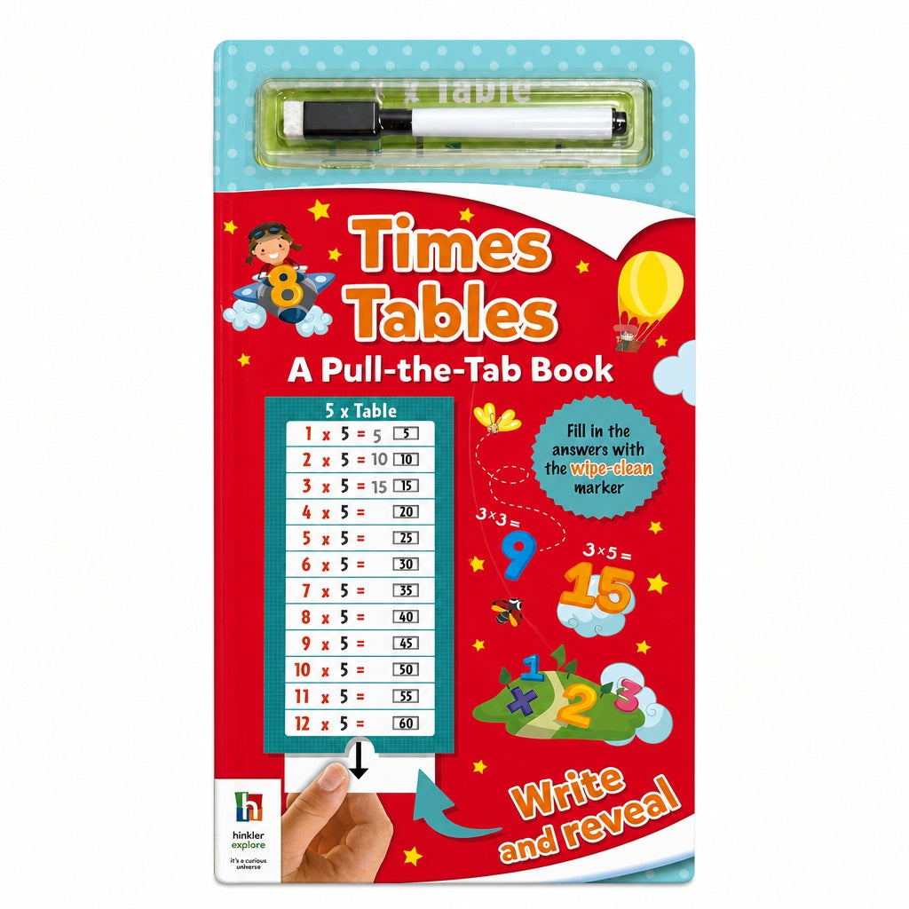 Times Tables Pull the Tab Book - N-TASH